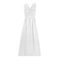 thumbnail image 5 of Ketyyh-chn99 Robes d'Anniversaire pour Femmes Robe de Mariée Maxi Robe de Soirée Élégante Taille Haute Robe de Fête de Mariage Robe Longue Blanc,P, 5 of 5