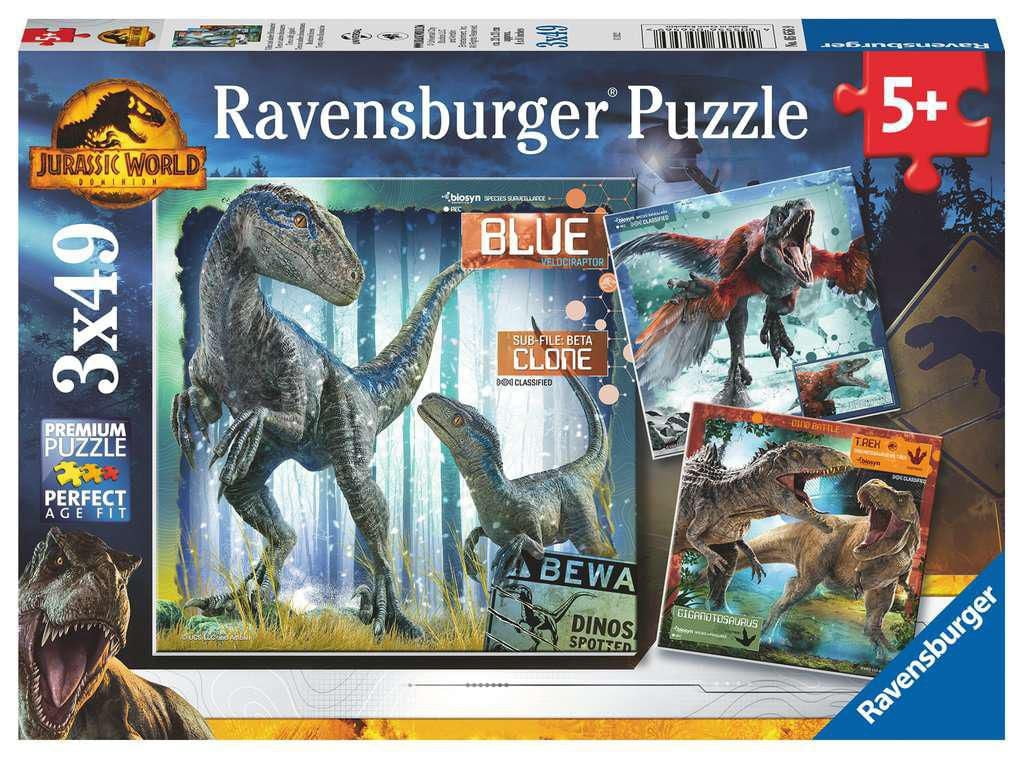Ravensburger - Jurassic World Dominion 3x49pc Puzzle