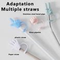 thumbnail image 4 of Amzcrzy Kitchen Appliances Interest Gesture Straw Silicone Straws Cap Kitchen Utensils Set Kitchen Gadgets Kitchen Essentials, 4 of 7