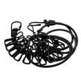 thumbnail image 1 of WHEANG Fixing Clip Portable Outdoor Clothesline with 12 Clothespins Beach Windproof Clothes Rack Super Elastic Clothesline One Size Black, 1 of 8