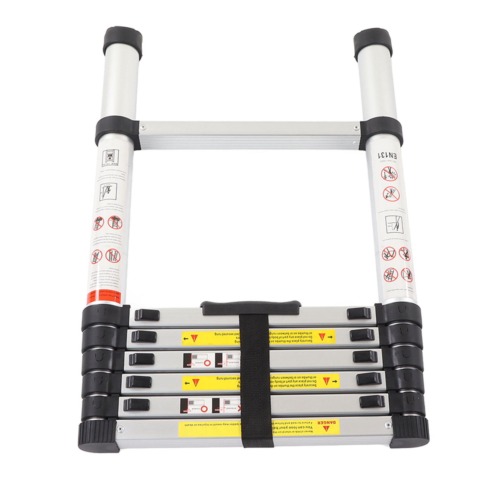 Stair, Anti Slip Foot Portable 330.7 Lb Bearing Capacity Collapsible 2m Multifunctional Extension Ladder  for Decoration