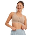 thumbnail image 1 of Jockey Women's Seamfree Mid Impact Zip Front Sports Bra, 1 of 7