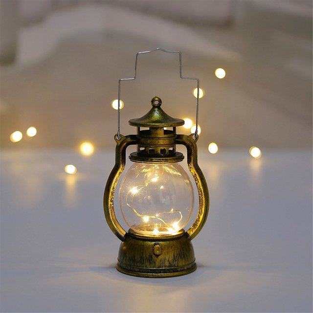 RKSTN Fall Decorations for Home LED Light-emitting Retro Lantern Christmas Hanging Spherical Lights Party Decorations