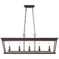 thumbnail image 3 of Beaumont Lane 5 Light Steel Island Pendant in Etruscan Bronze, 3 of 4