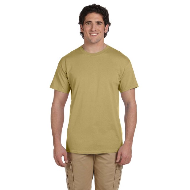 Gildan Men's Ultra Cotton Tee, Tan, Large