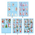 thumbnail image 2 of pitrice 9pack/lot Christmas Window Stickers Reusable Snowman Print Decoration Christmas Stickers For Windows C, 2 of 6
