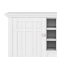 thumbnail image 4 of Bedford Wood 54" Transitional Sideboard Buffet and Wine Rack in White, 4 of 7