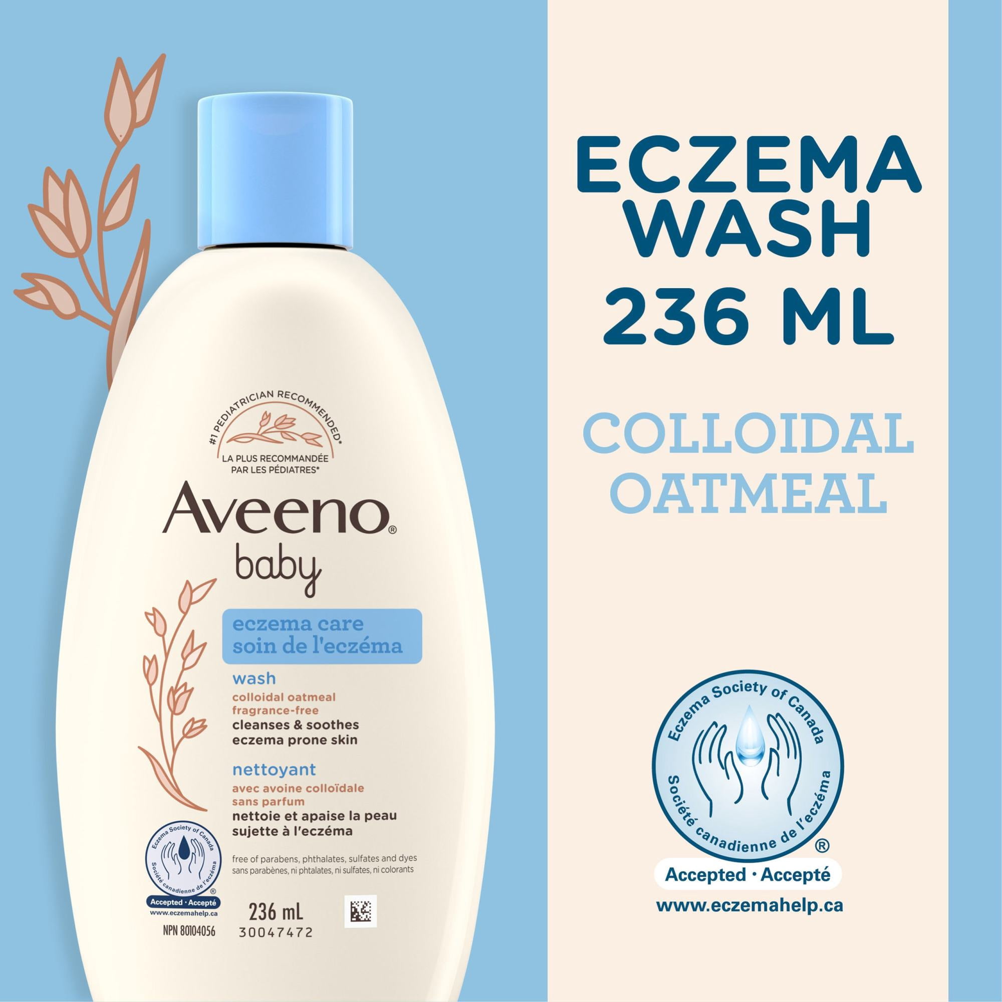 Aveeno Baby Eczema Care Body Wash with Natural Oatmeal & ProVitamin B5, Gentle Tear-Free Baby Body Wash for Sensitive & Eczema-Prone Skin, Hypoallergenic