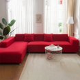 thumbnail image 1 of CHOK 2024 Sofa Slipcover L Shape Gray Sofa Cover Sectional Couch Cover Spandex Non Slip with Elastic Bottom Furniture Protector Cover for for Home Decor 2+3seater, 1 of 9