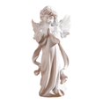 thumbnail image 3 of Cute Praying Angel Statue All White Design with Intricately Sculpted for Friend Family Neighbors Gift, 3 of 4