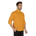 thumbnail image 3 of Bestman Formal Front Button Placket Solid Shirts For Mens Long Sleeve Regular Fit Shirt, 3 of 7