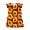 thumbnail image 4 of RXIRUCGD 2025 Vêtements d'Été pour Enfants Robe d'Été à Manches à Volants pour Filles 4-14T, 4 of 7