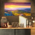 thumbnail image 1 of Fleurs de Rhododendrons dans des Collines Colorées - Impression sur Toile de Photographie de Paysage, 1 of 3