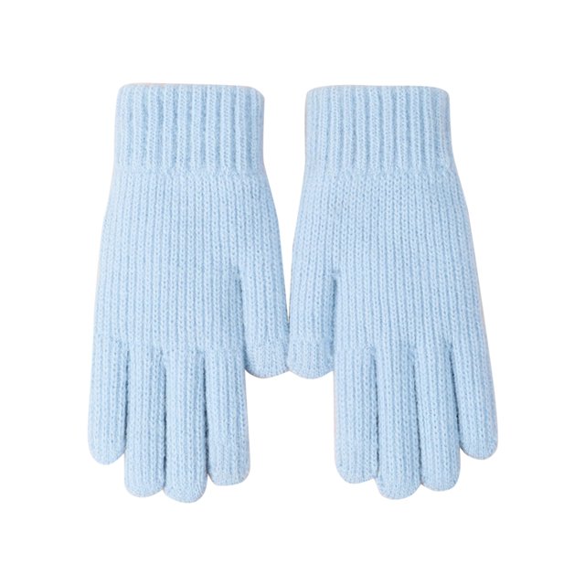 Knitted Gloves Winter with Fleece Thread Outdoor Windproof and Cold Warm Gloves