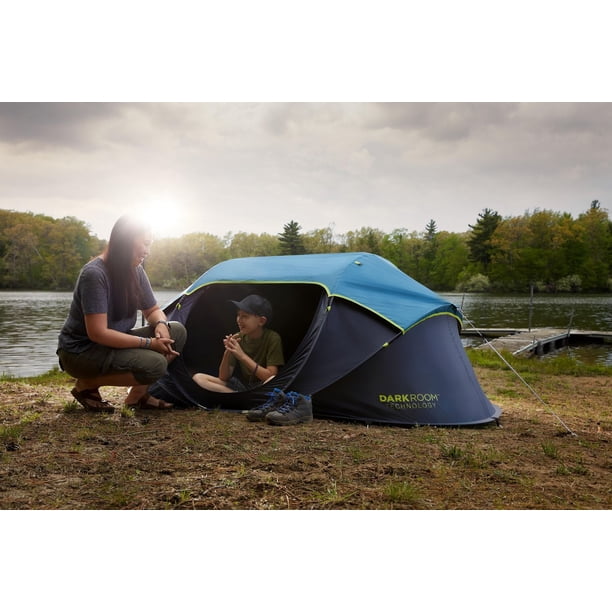 Coleman Dark Room コールマンゼンブルー Coleman 2-Person Dark Room Pop-Up Camping Tent, Blue - Walmart.ca