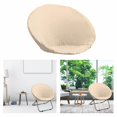 thumbnail image 4 of Housse de Chaise Soucoupe, Housse Extensible en Polyester pour Chaise Lune, pour Adultes Beige, 4 of 8