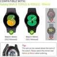 thumbnail image 3 of KOMI Compatible with Galaxy Watch 4 40mm, Built-in Screen Protector, Flexible TPU Cover, 16-Pack Accessories, 3 of 5