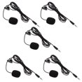 thumbnail image 1 of 5Pcs PVC Phone Microphones Portable Phone Clip-on Mics Wired Microphones, 1 of 9