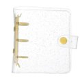 thumbnail image 1 of Uxcell Mini Binder Cover, 4.3 Inch Clear Binder Protector 3 Ring Refillable Notebook Binder with Snap Button for Photo Scrapbook Journal Ledger, Yellow, 1 of 7