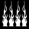 thumbnail image 4 of 4 Pcs 5.9'' Autocollant Réfléchissant la Flamme pour Voiture de Course Ordinateur Portable skateboard Décalque, 4 of 10