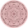 thumbnail image 1 of Ahgly Company Tapis d'Intérieur Lavable en Machine Carré Rouge Indien, 3 Pieds Carré, 1 of 7