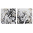 thumbnail image 1 of Hand Painted Canvas Wall Art Golden Tropics - Set of 2, 1 of 3