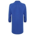 thumbnail image 4 of Jelory Unisex Dustroof Worker Jacket Coat Wear Resistant Lab Uniform Long Sleeve Buttons Overalls Royal Blue 190, 4 of 6