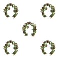 thumbnail image 3 of Youkk Fleurs Artificielles Intérieur Ou Extérieur à l'Apparence Réaliste Durables Rouge Ensemble de 5, 3 of 6