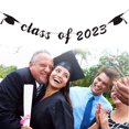 thumbnail image 1 of Graduation Banner Flag Hanging Decoration | Class Of Grad Party Decor | Indoor Outdoor Celebration Bunting for School Graduation Party Ceremony, 1 of 1