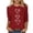 Red, variant on Blouses for Women Womens Fall Shirts 3/4 Blouses for Women Woman Apparel Plus Size Outfits Work Shirts Women Western Top Ladies Tops and Blouses(S)