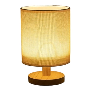 Adjustable Brightness Table Lamp with Fabric Shade, USB Powered, EyeCaring Soft Light, Stylish Design for Bedside Desk, Perfect Gift for Mother's Day and Home Decor