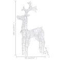 thumbnail image 4 of vidaXL Reindeer Christmas Decorations 3 pcs 60x16x100 cm Acrylic, 4 of 5