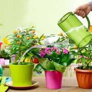 Long Mouth Watering Can Plastic, Xinsrenus Garden Watering Pot Household Waterer, Indoor Outdoor Flower Watering Bottle for Potted Plants Balcony Greenhouse