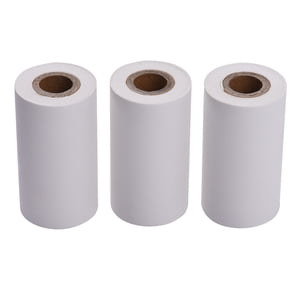 Yeacher 3 Rouleaux 57x30mm Papier thermoformé autocollant rouleau papier adhésif blanc BPA-Free Long-Lasting 5-years pour PAPERANG P1(S)/P2(S) Imprimante thermique de poche