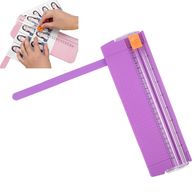 WIFKLSIIPG Wrapping Paper Cutter Paper Cutter Slider A4 Paper Trimmer with & Side Ruler Portable Straight Edge Cutter Portable Paper Trimmer for Label