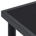 thumbnail image 3 of vidaXL 9 Piece Garden Dining Set Black Steel and Textilene, 3 of 5