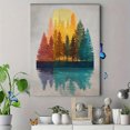 thumbnail image 4 of Sunset Forest Landscape Canvas Wall Art 15.75x11.81 Inches, 4 of 8