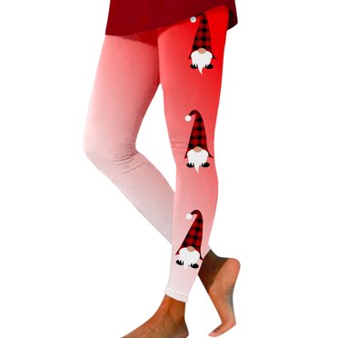 Fashion Women's Casual Christmas Printed Sports Leggings for Everyday Wear Yoga and Fitness Activities