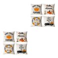 thumbnail image 1 of kurtrusly 4pack/lot Holiday Home With Easy-care Pillowcase Soft Cushion Cover Halloween-7 2Set, 1 of 6