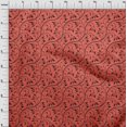 thumbnail image 3 of oneOone Cotton Flex Red Fabric Asian Floral Block Sewing Craft Projects Fabric Prints By Yard 40 Inch Wide, 3 of 3