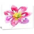 thumbnail image 3 of Design Art Full Bloom Pink Flower Canvas Print, 3 of 3