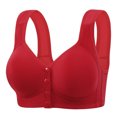 thumbnail image 2 of Styesk Front Closure Bras for Women Wireless Push Up Bra with Support No Underwire Padded Bra Full Coverage Underoutfit Bras Comfortable Sleep Everyday Bras, 2 of 3