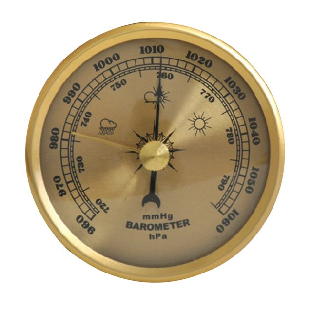 HLONK Barometer Pressure Gauge Weather Station Wall Mount Thermometer Hygrometer Home