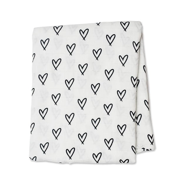 Lulujo - Modern Collection - Baby Muslin Bamboo Swaddle Blanket, Nursing/Stroller Cover