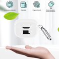 thumbnail image 5 of Étui de Protection en Silicone pour Écouteurs Sans Fil JBL Tune 130NC TWS (Blanc), 5 of 5