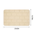 thumbnail image 3 of Dvkptbk Thick Striped Memory Foam Bath Rugs, Soft Absorbent Velvet Bathroom Mats, Non-Slip Bottom , Machine Washable Bathmat, Carpet Rug Room Decoratio for Washing Bathroom Rug Blanket, 3 of 7