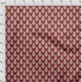 thumbnail image 4 of oneOone Georgette Viscose Blood Red Fabric Block Fabric For Sewing Printed Craft Fabric By The Yard 42 Inch Wide, 4 of 5