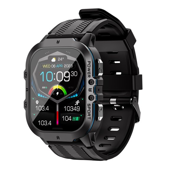 jovati Smartwatch Bluetooth Call, 1.96 Inch HD Screen Fitness Tracker Waterproof Step Counter Watch for Men Women Sports