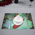 thumbnail image 3 of EREHome Joyeux Noël Set de Support de Plaque de Set de 6, Tapis de Table Protecteur 12x18 Pouces, 3 of 5