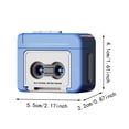 thumbnail image 3 of Hangs Mini Tape Recorder Keychains Retro Cassette Player Portable Keychain Novelty for Everyday Carry, 3 of 4